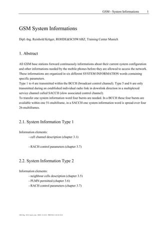 Gsm Chap System Information Pdf