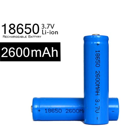 KingWei Hot Sale 4Pcs Lot Blue 18650 Rechargeable Batteries 2600mah 3 7