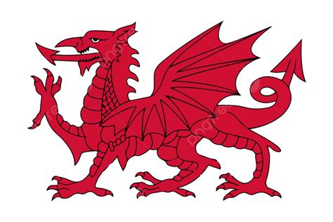 The Welsh Red Dragon Vector Illustration Eps 10 Art Accurate