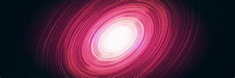 Premium Vector Shiny Pink Spiral Black Hole On Galaxy Background With Milky Way Spiral