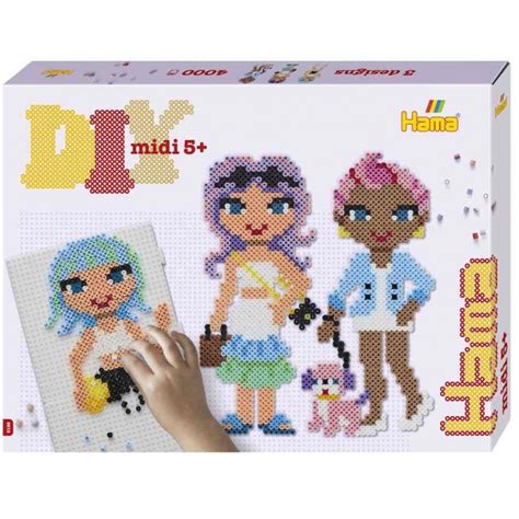 Stock Bureau Hama Perles Repasser Midi Fashion Girls Coffret Cadeau