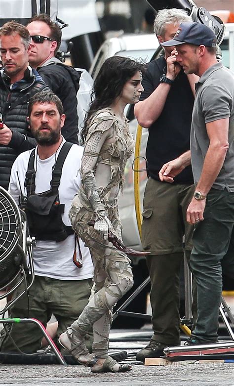 Mummy Photos of Sofia Boutella from the London Set!