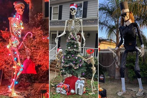 Huge Home Depot skeleton haunts Thanksgiving, Christmas displays