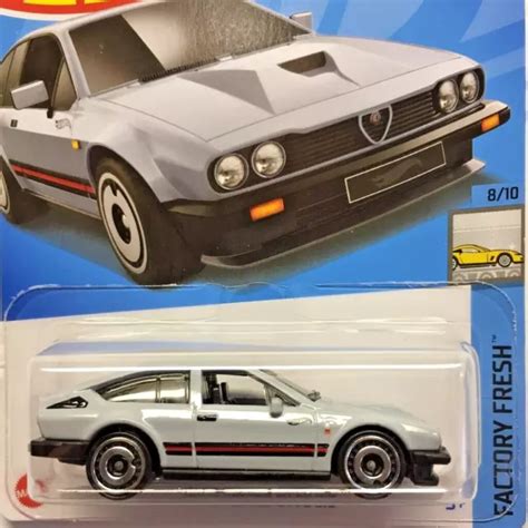 NEW HOT WHEELS Alfa Romeo GTV6 3 0 Grey 2024 No 98 HTC53 Long Card