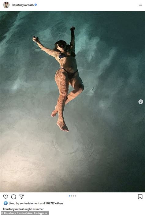 Kourtney Kardashian Shows Off Her Pert Derriere In A Racy Thong Bikini