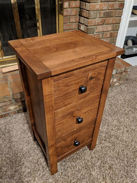 Diy Rustic Nightstand Plans Etsy