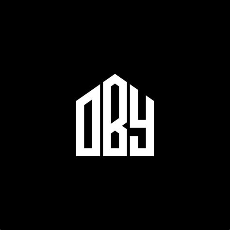 OBY letter logo design on BLACK background. OBY creative initials ...