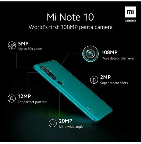 The New Mi Note 10 Camera Is Shown In This Advertisement For Its