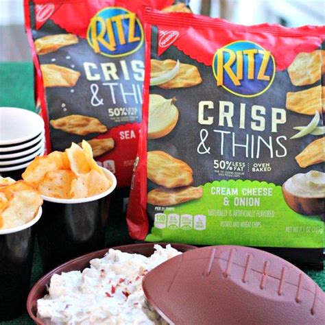 Ritz Crisp And Thins Cream Cheese And Onion Chips 71 Oz