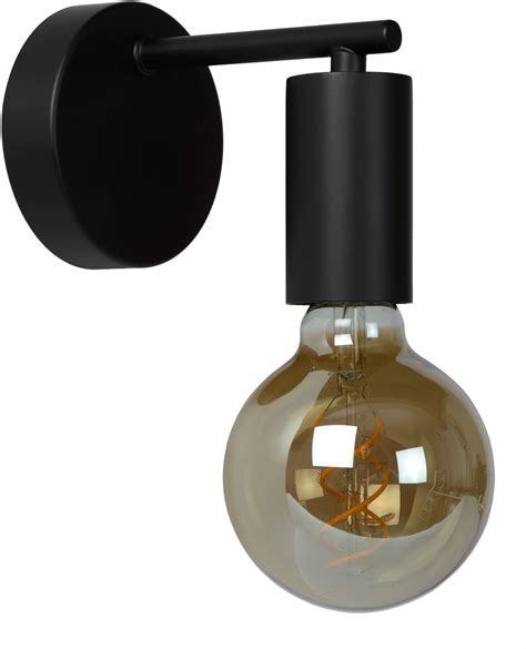 Lucide Leanne Wandlamp Zwart E Fitting