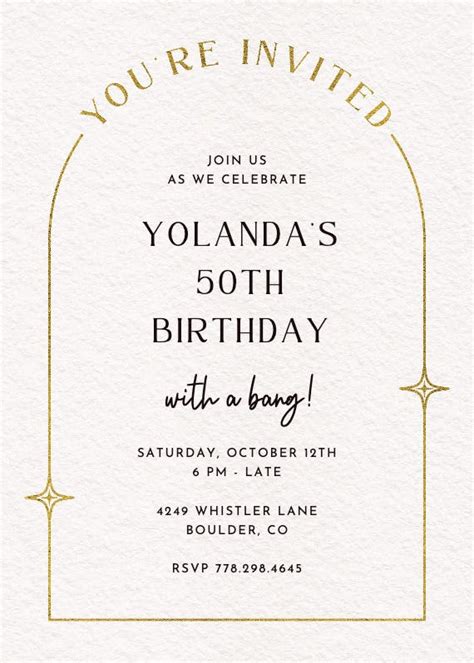 Golden Age 80 Birthday Invitation Template Free Greetings Island