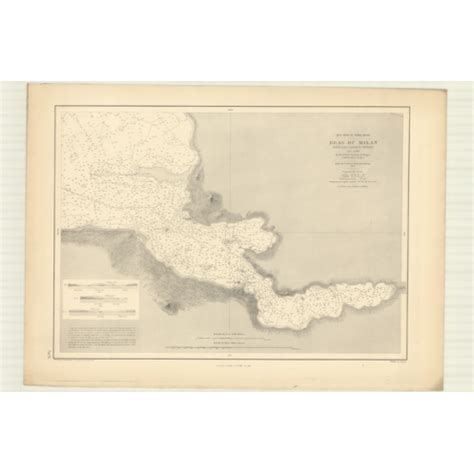 Reproduction carte marine ancienne 3476 TERRE NEUVE Côte Nord