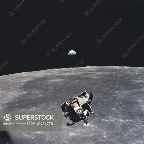 The Apollo Lunar Module Ascent Stage With Astronauts Neil A