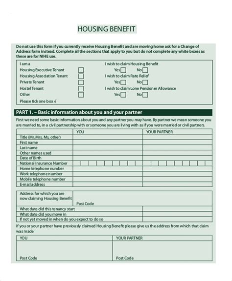 Housing Benefit Application Form Online 2022 Applicationforms Net