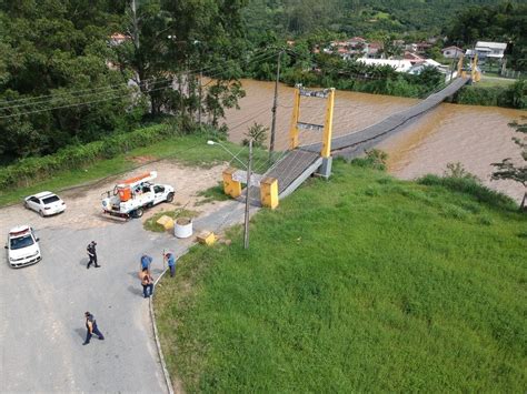 Prefeitura De Palho A Interdita Ponte P Nsil Por Falhas Estruturais