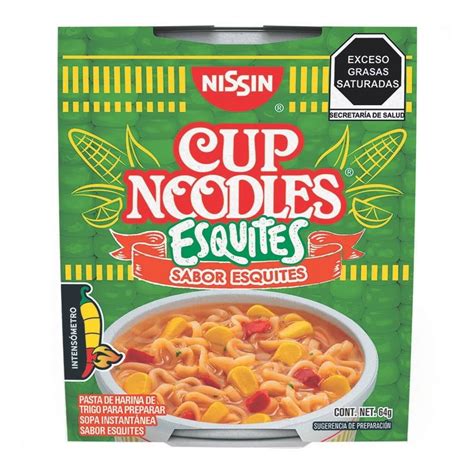 Sopa instantánea Nissin Cup noodles esquites 64 g Bodega Aurrera