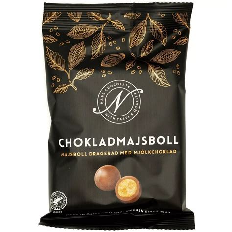 Narr Chokladmajsboll Maiskugeln Mit Milchschokolade Berzogen G