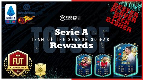 Fifa 20 Serie A Totssf Weekend League Rewards Afm Youtube