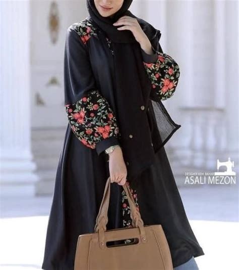 مدل مانتو مجلسی مشکی Coat Women Fashion Persian Fashion Abaya Fashion