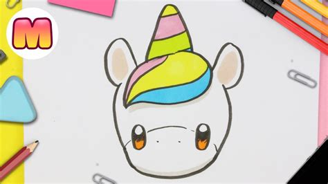 Como Dibujar Un Unicornio Arcoiris Kawaii Aprende A Dibujarlo Y