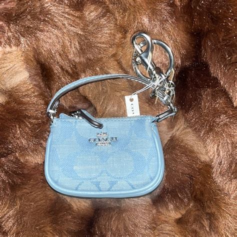 Coach Other Nwt Coach Mini Nolita Bag Charm In Signature Chambray