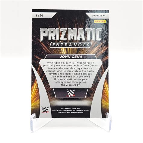 Panini Prizm Wwe Prizmatic Entrances John Cena Green Prizm