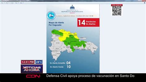 Coe Aumenta A Las Provincias En Alerta Verde Y Amarilla