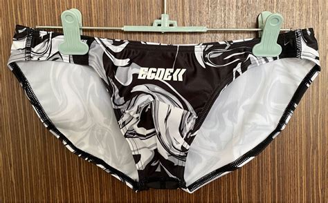 EGDE MARBLE Super Low Rise Bikini Underwear Black Men S Fashion Bottoms New Underwear On