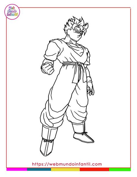 Dibujos De Goku Para Colorear Para Imprimir Y Pintar