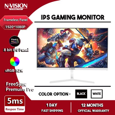 Nvision Inch N Pro Ips Monitor Hz Frameless P Flat