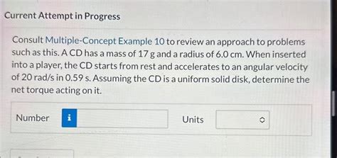 Solved Consult Multiple Concept Example 10 To Review An Chegg