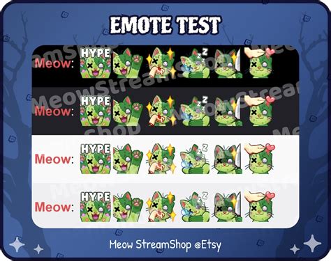 Twitch Emote Cute Zombie Cat Emotes Pack Pat Hype Knife Etsy