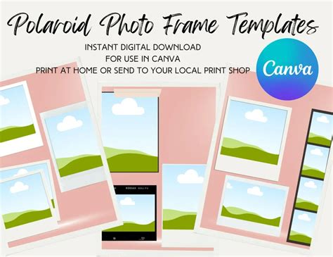 Polaroid Frame Template I Create Custom Polaroid Prints Using Etsy