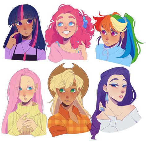 Mlp Human Versions Speedpaint By Looji On Deviantart My Little