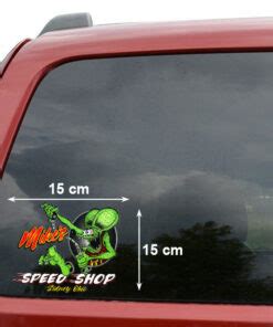 Personalized Hot Rod Garage Rat Fink Speed Shop Vinyl Stickers Dingmun