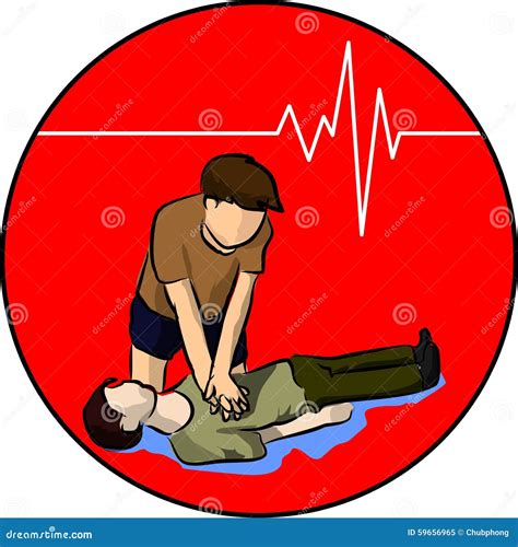 heart beat cpr cartoon