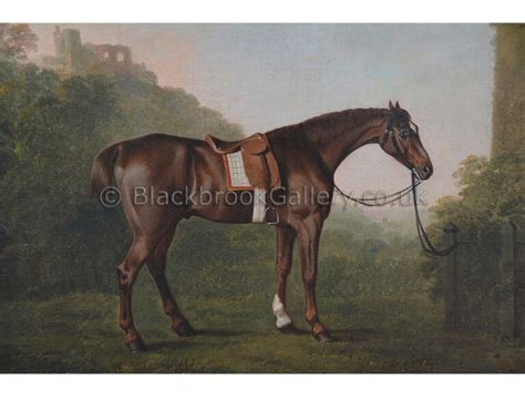 Antique Animal Painting Chestnut Horse By John Boultbee