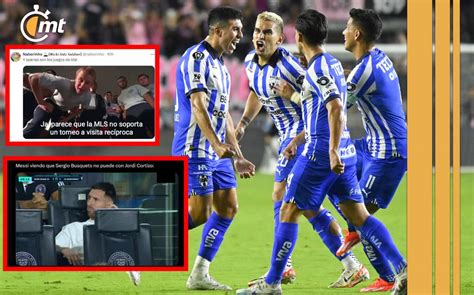 memes del triunfo de rayados ante inter miami en concachampions