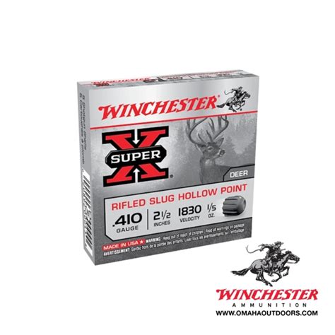 Winchester Super X Inch Rifled Slug Hollow Point Omaha Outdoors