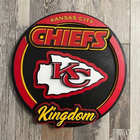 Kansas City Chiefs Custom Wood Sign 3d Wall Art Kc Football Etsy En 2023 Jefes De Kansas