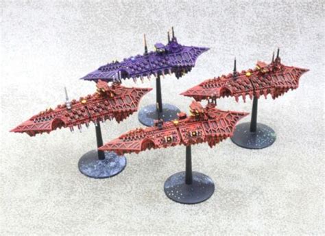 BFG Battlefleet Gothic CHAOS CRUISERS X4 Well Painted GW 18011 EBay