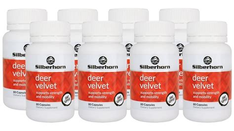 8x NZ Deer Velvet Antler Red Pack 80 Capsules Silberhorn New Zealand