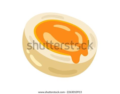 Illustration Softboiled Egg Cut Stock Vector Royalty Free 2263010913