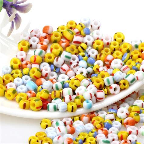 Olingart Mm New Porcelain Flower Color Mixed Glass Seed Beads Pcs