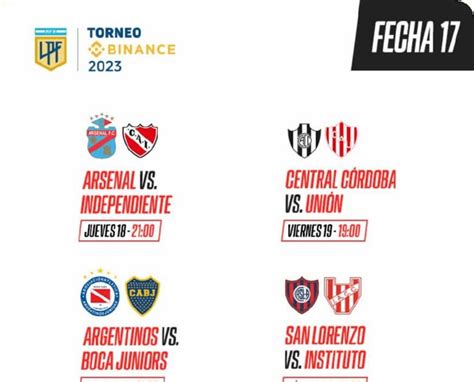 → Horarios Liga Argentina 2023 Tv En Vivo Partidos Fecha 17 Desde 180523 Fútbol 1º División