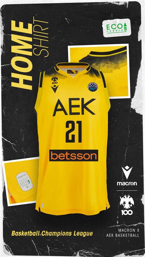 AEK Athens 2023 2024 European Home Jersey