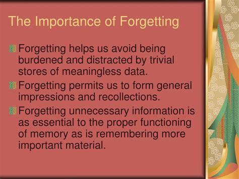 Ppt Forgetting When Memory Fails Powerpoint Presentation Free