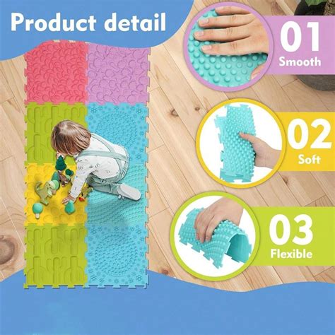 In Set Silicone Massage Game Mat Bath Mat Sensory Mat Sensory