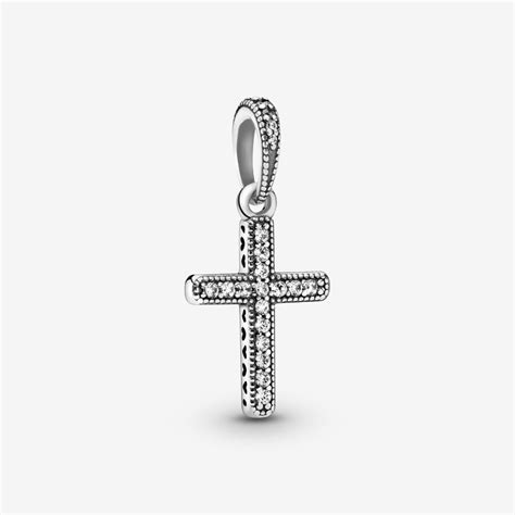 Sparkling Cross Pendant Sterling Silver Pandora Us