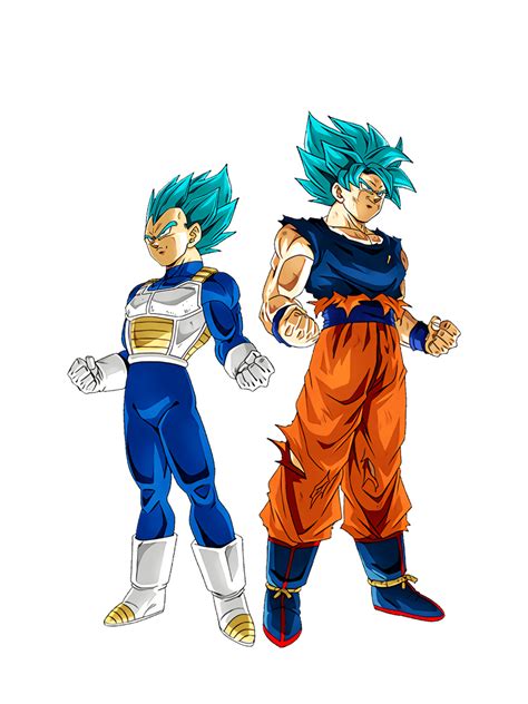 Ssj Blue Goku And Vegeta Render 2 By Princeofdbzgames On Deviantart